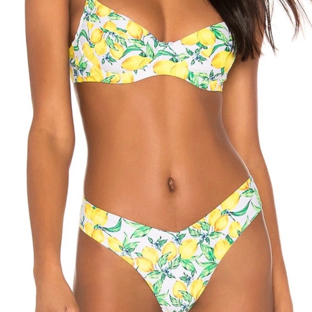 WeWoreWhat Lemon Bikini with Delilah bottom